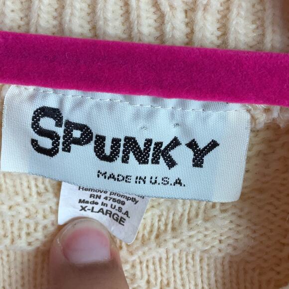 Spunky Knit Womens Size XL Yellow Long Sleeve Sweater - Picture 5 of 8